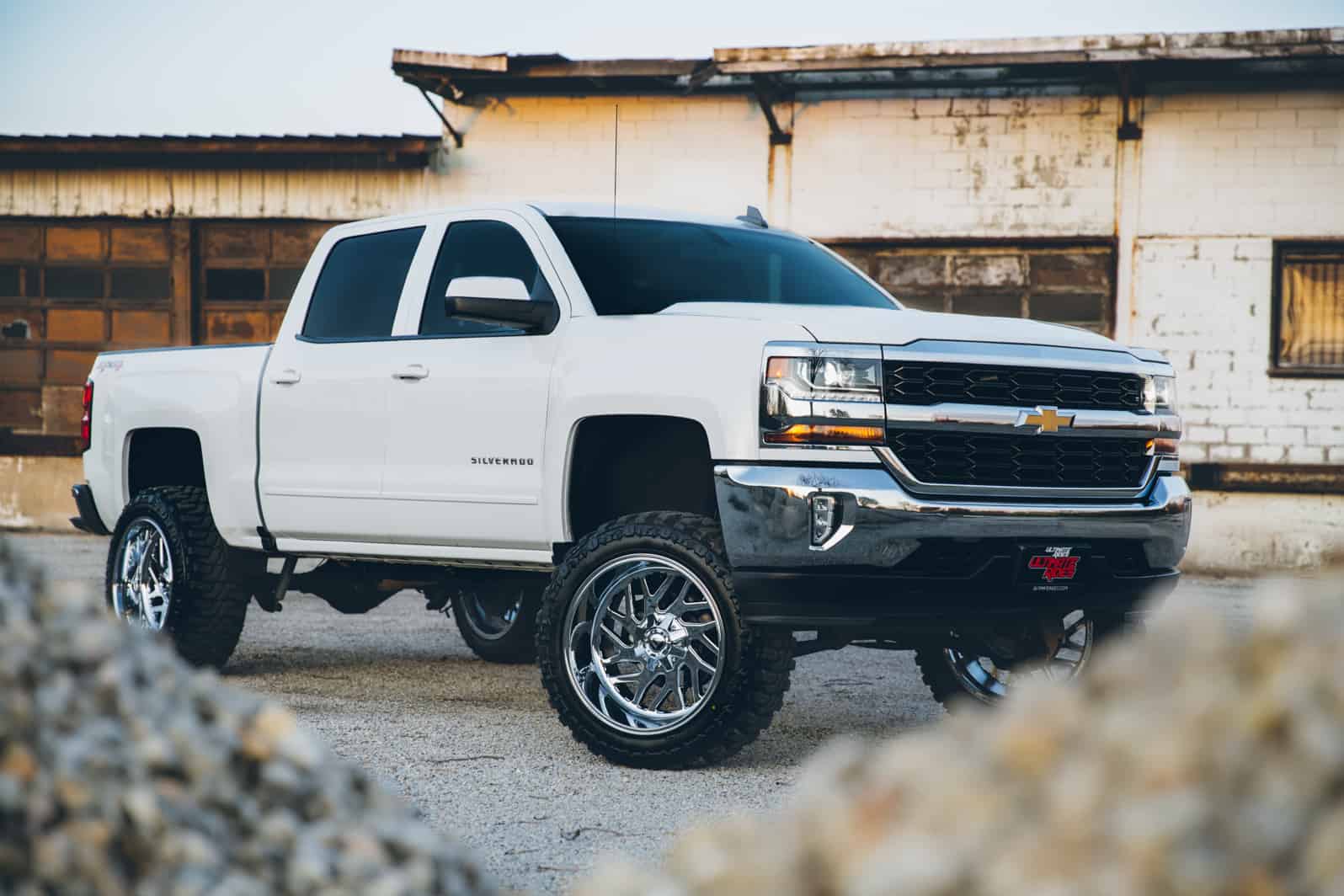 Lifted Chevy Silverado truck