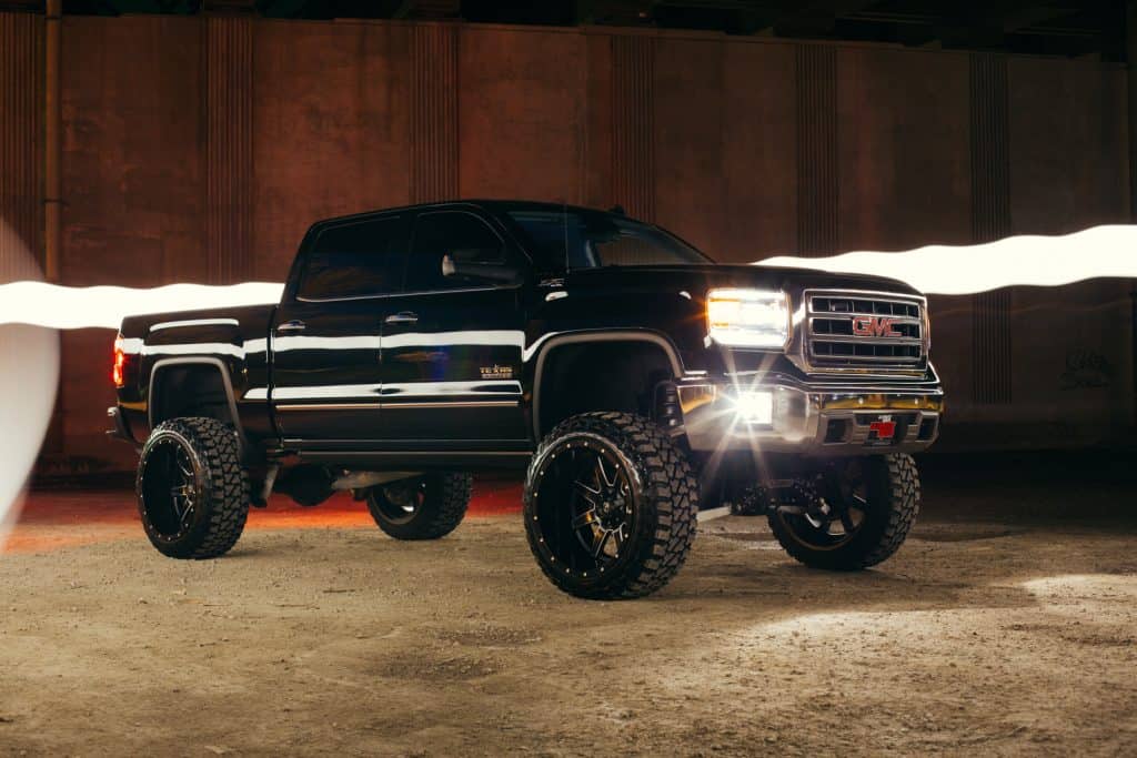 2014 GMC Sierra Lifted on Fuel Wheels and 9 inch lift.