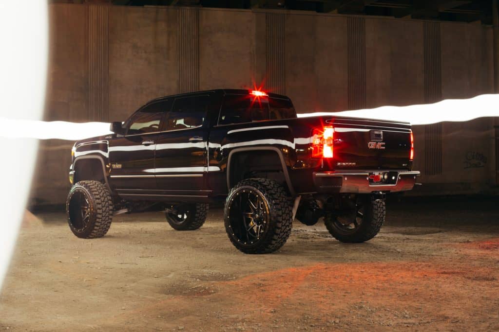 2014 GMC Sierra Lifted on Fuel Wheels and 9 inch lift.