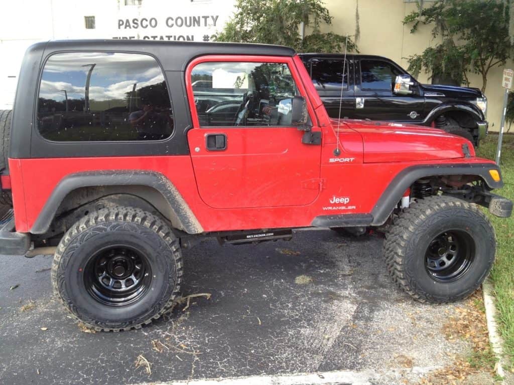 Drivers get a distinct look after they install one of the best lift kit for Jeep Wrangler TJ available.