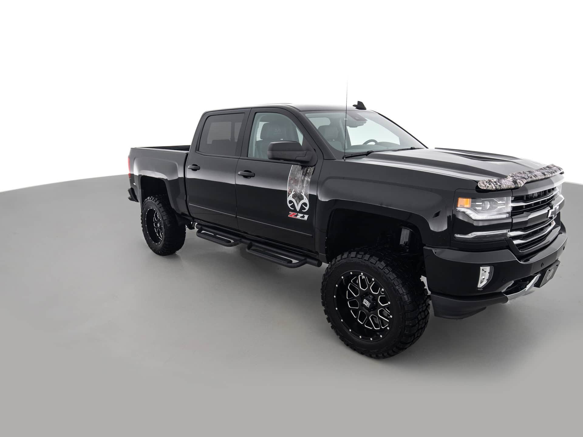 black chevrolet silverado z71 ltz 2