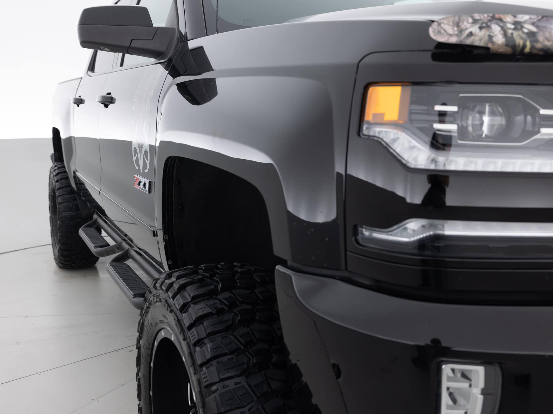 black chevrolet silverado z71 ltz 4