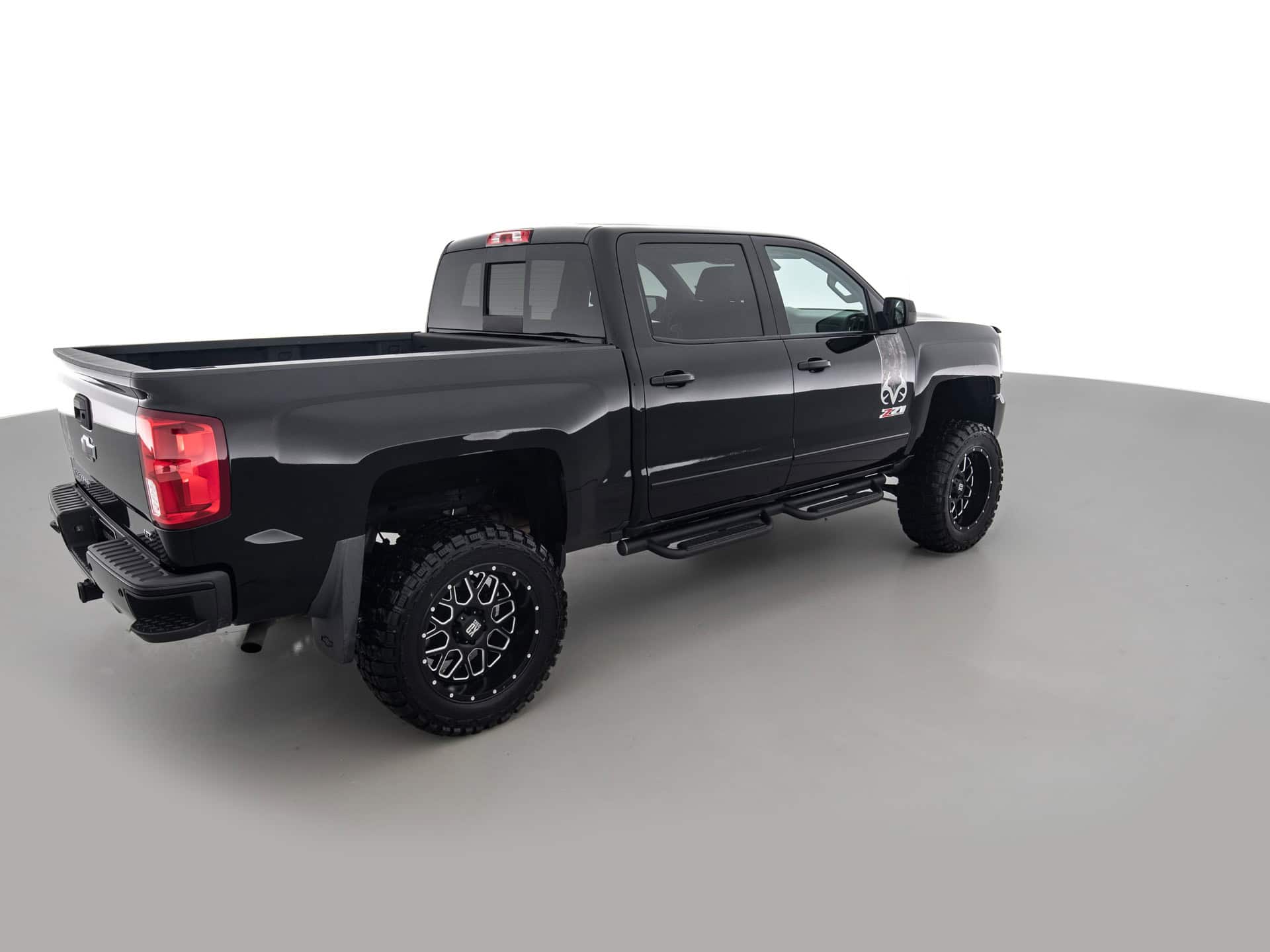 black chevrolet silverado z71 ltz 4