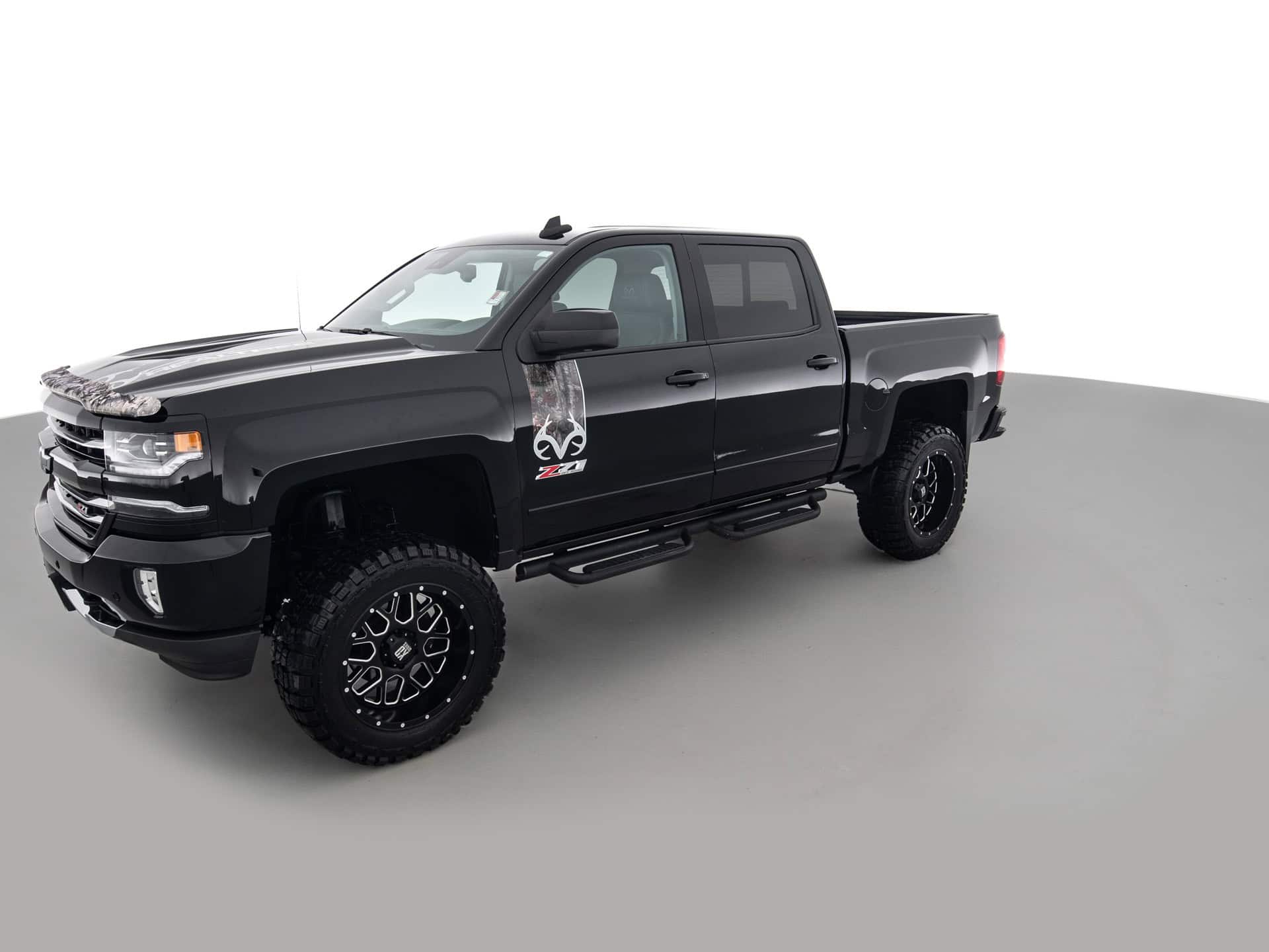 black chevrolet silverado z71 ltz 8