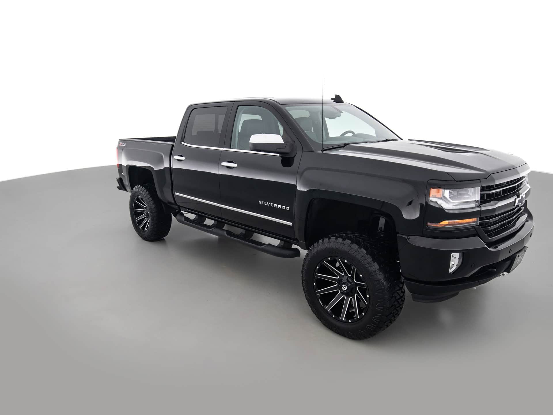 black chevrolet silverado ltx z71 2