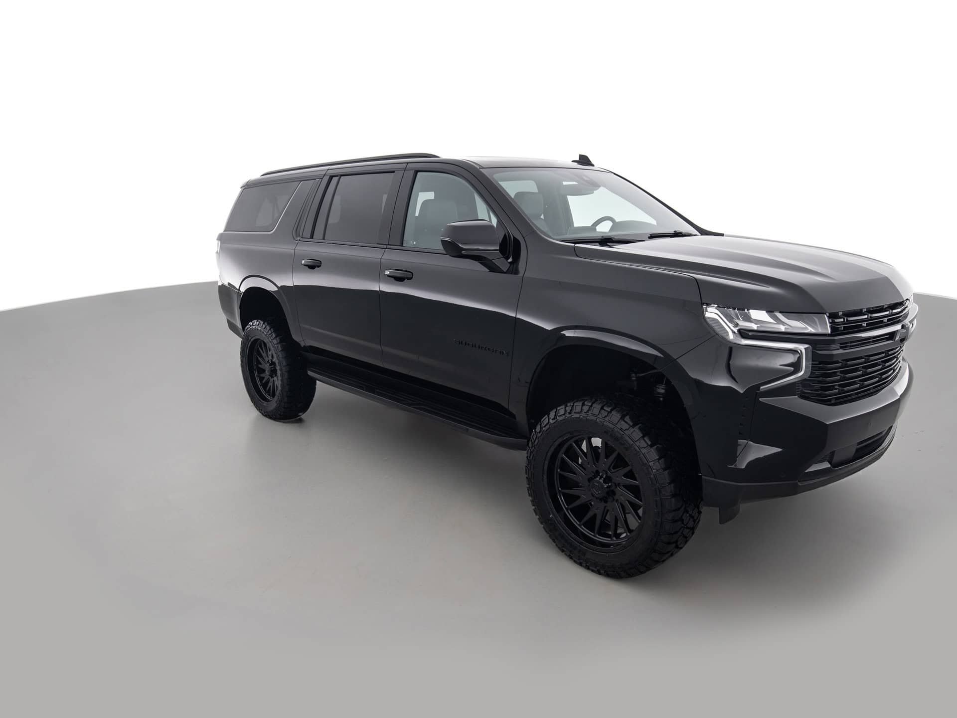 black chevrolet suburban lt 2