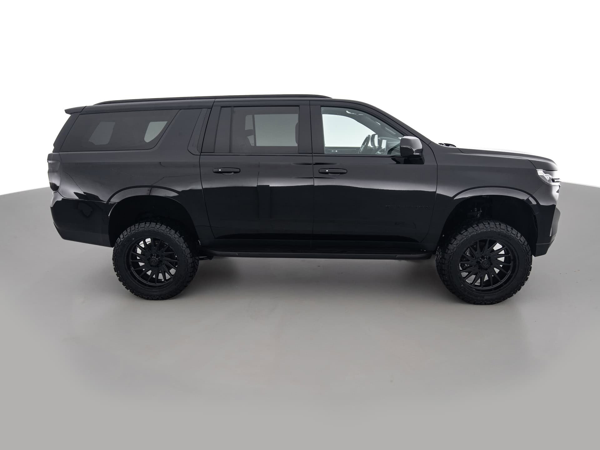 black chevrolet suburban lt 3