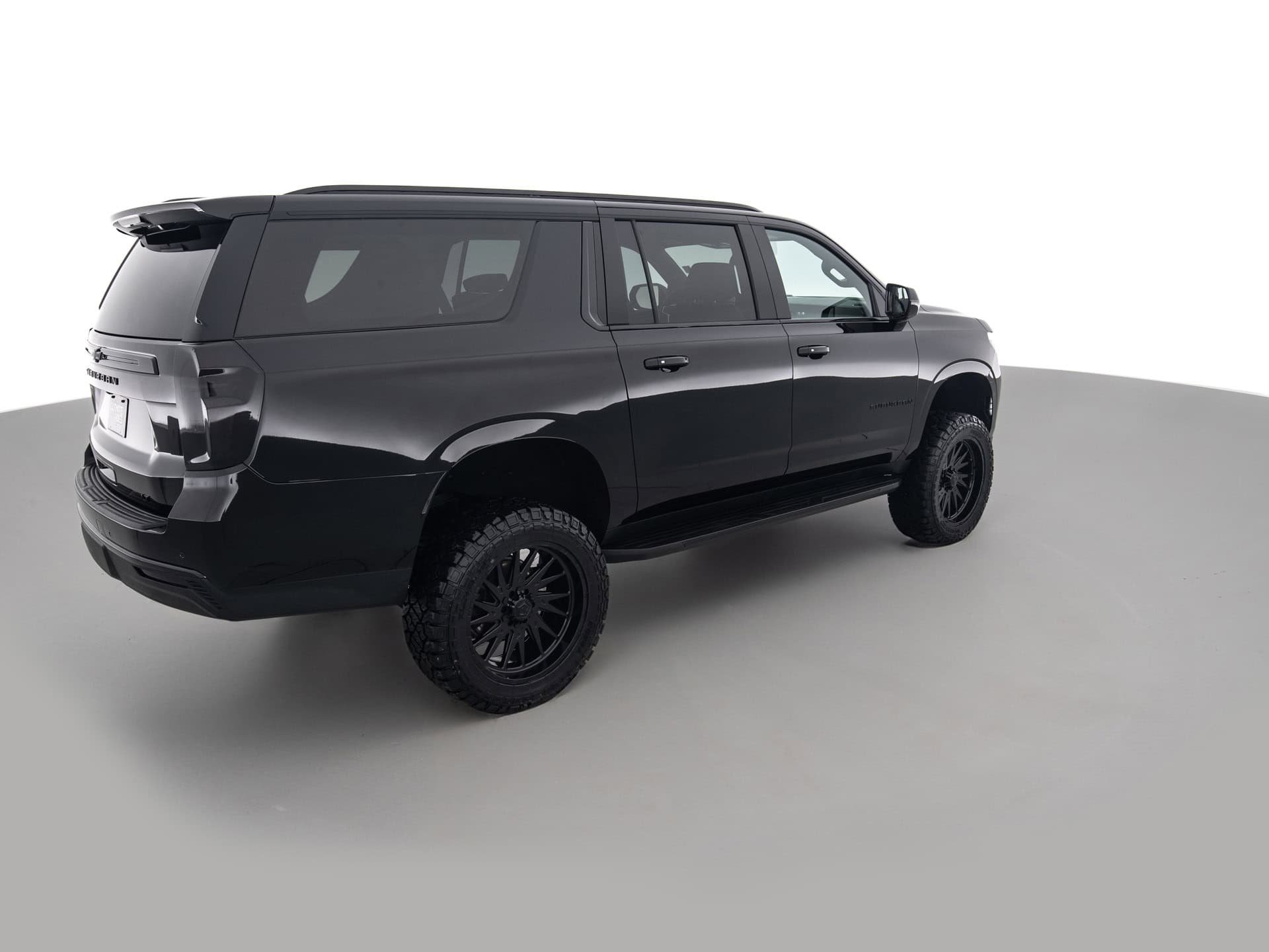 black chevrolet suburban lt 4
