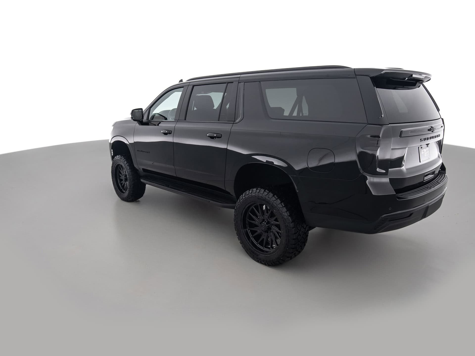 black chevrolet suburban lt 6