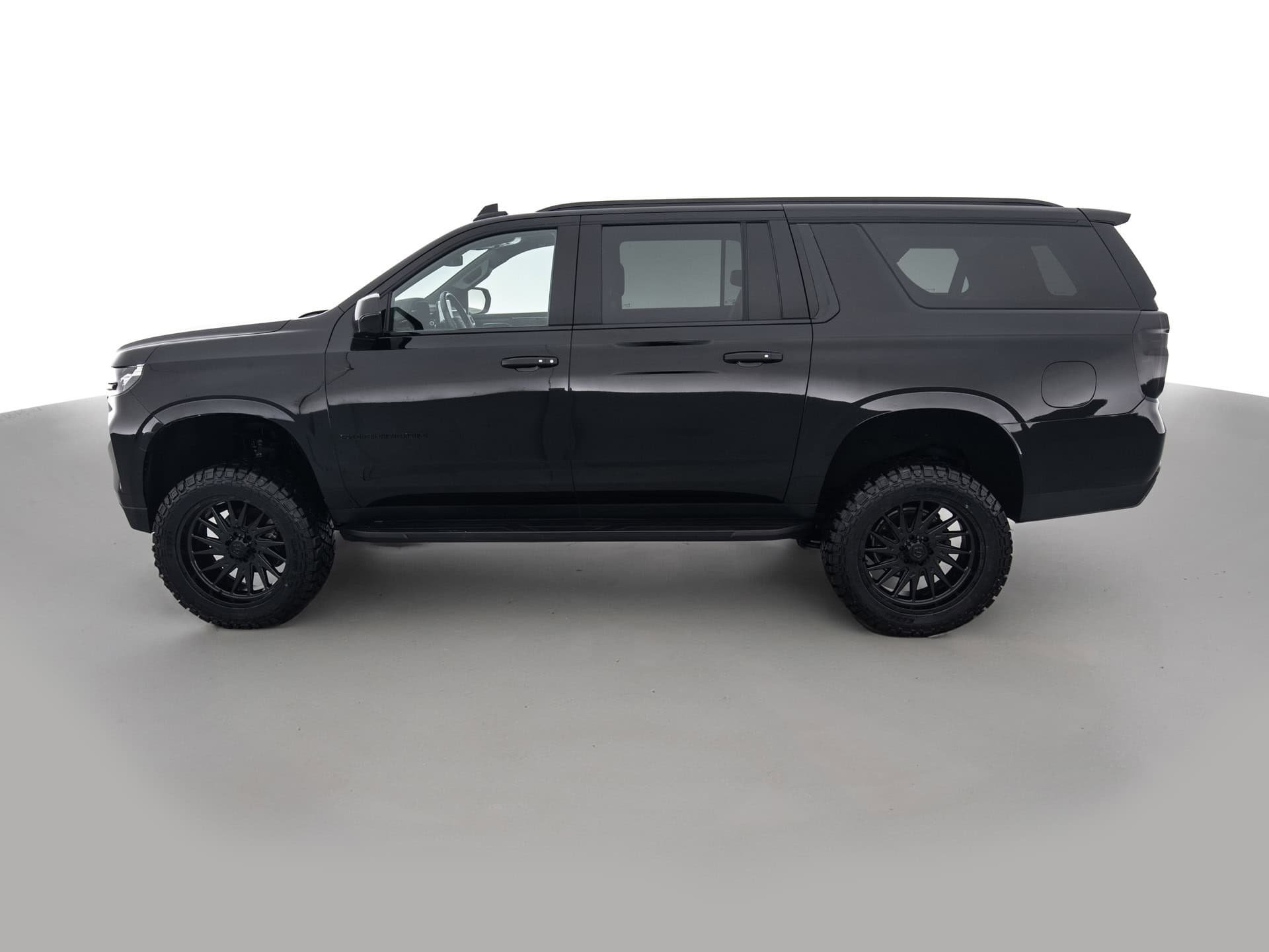 black chevrolet suburban lt 7