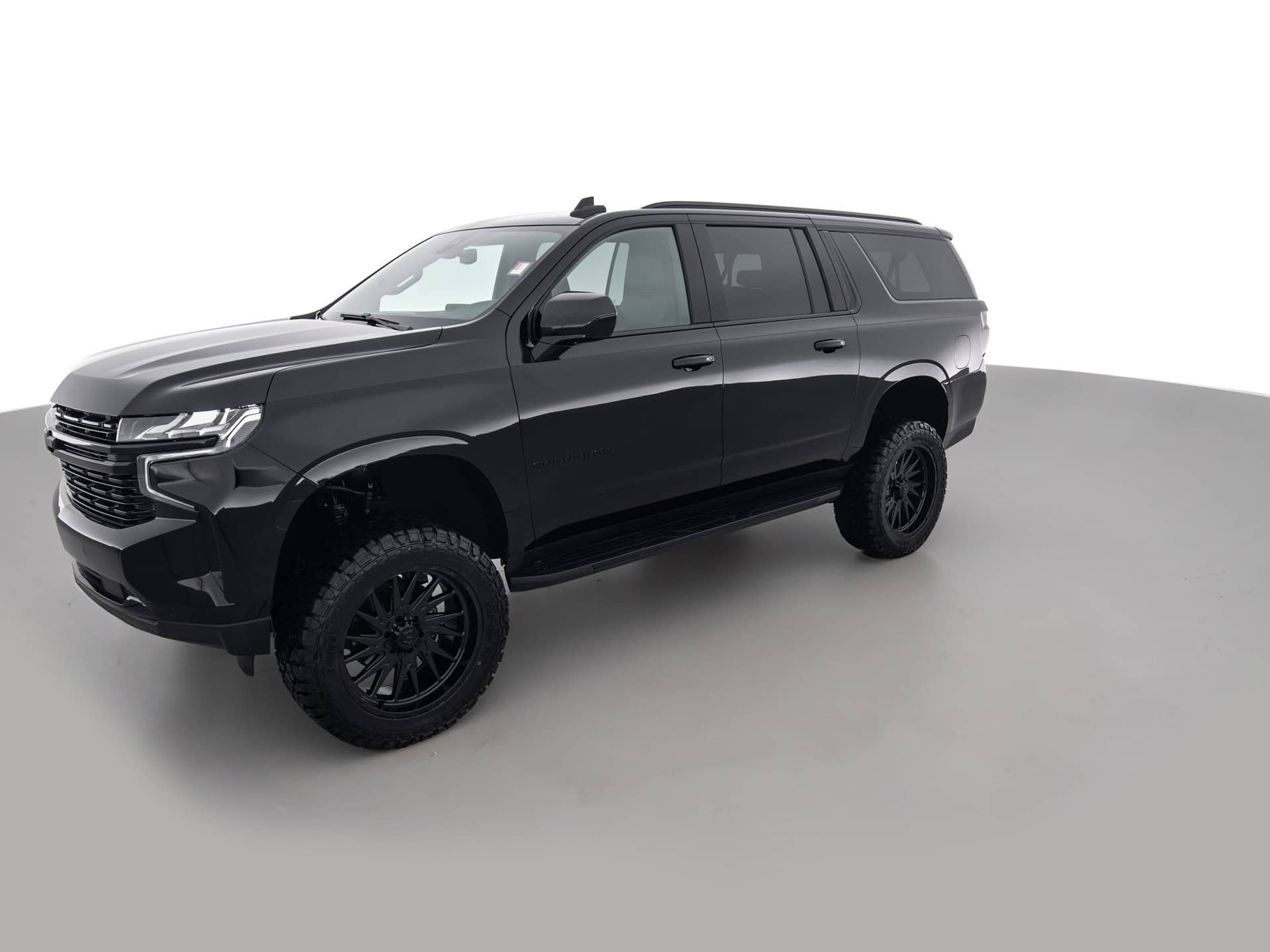 black chevrolet suburban lt 8