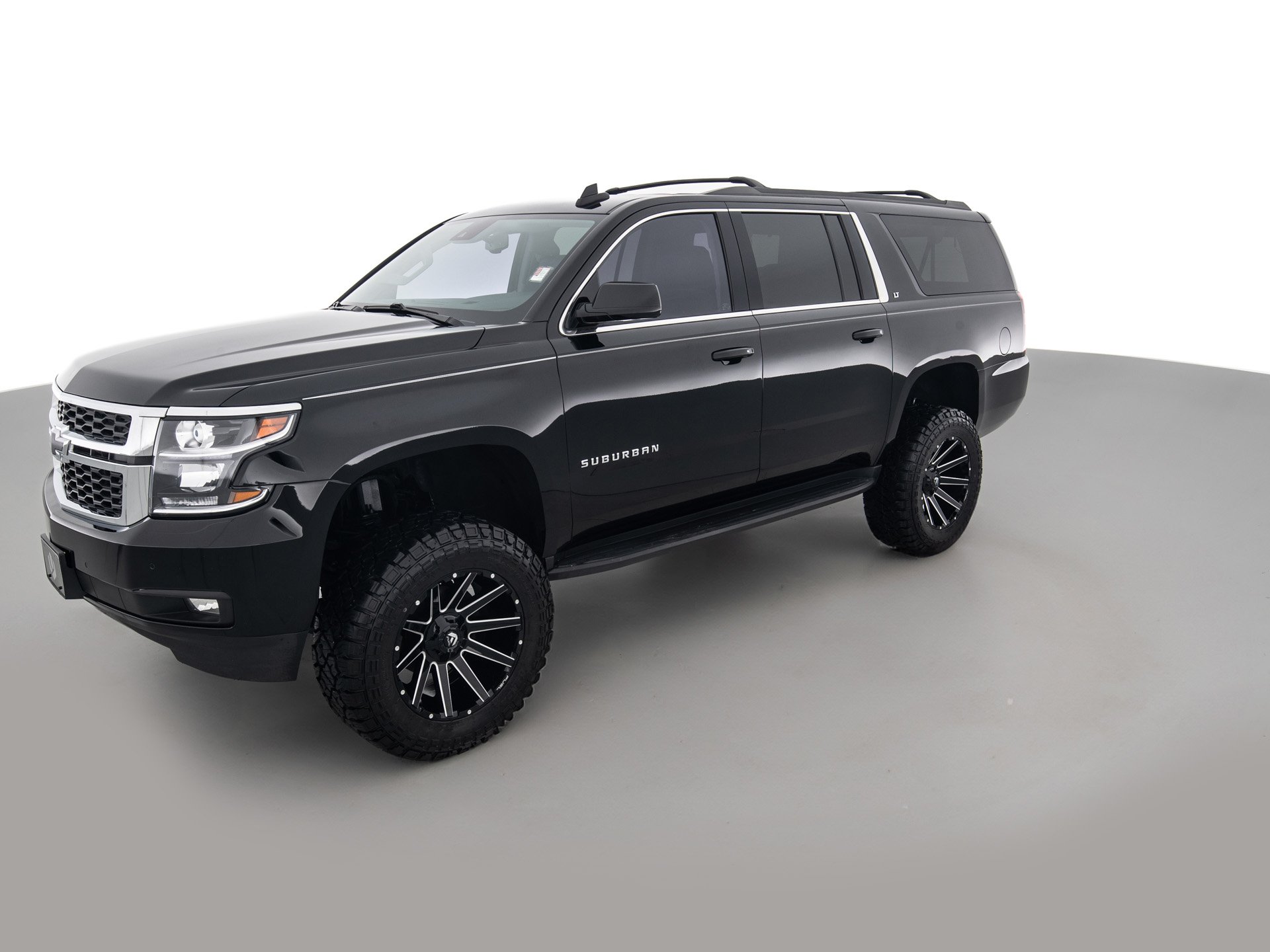 black chevrolet suburban lt 8