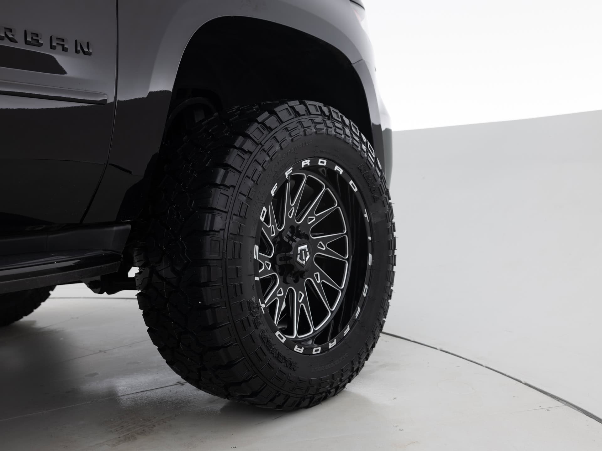 black chevrolet suburban prem 12