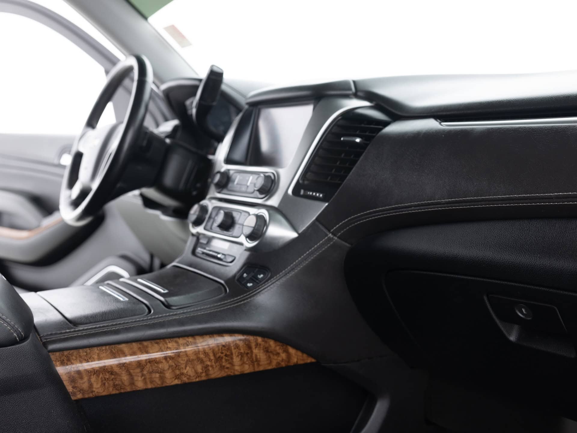 black chevrolet suburban prem 23