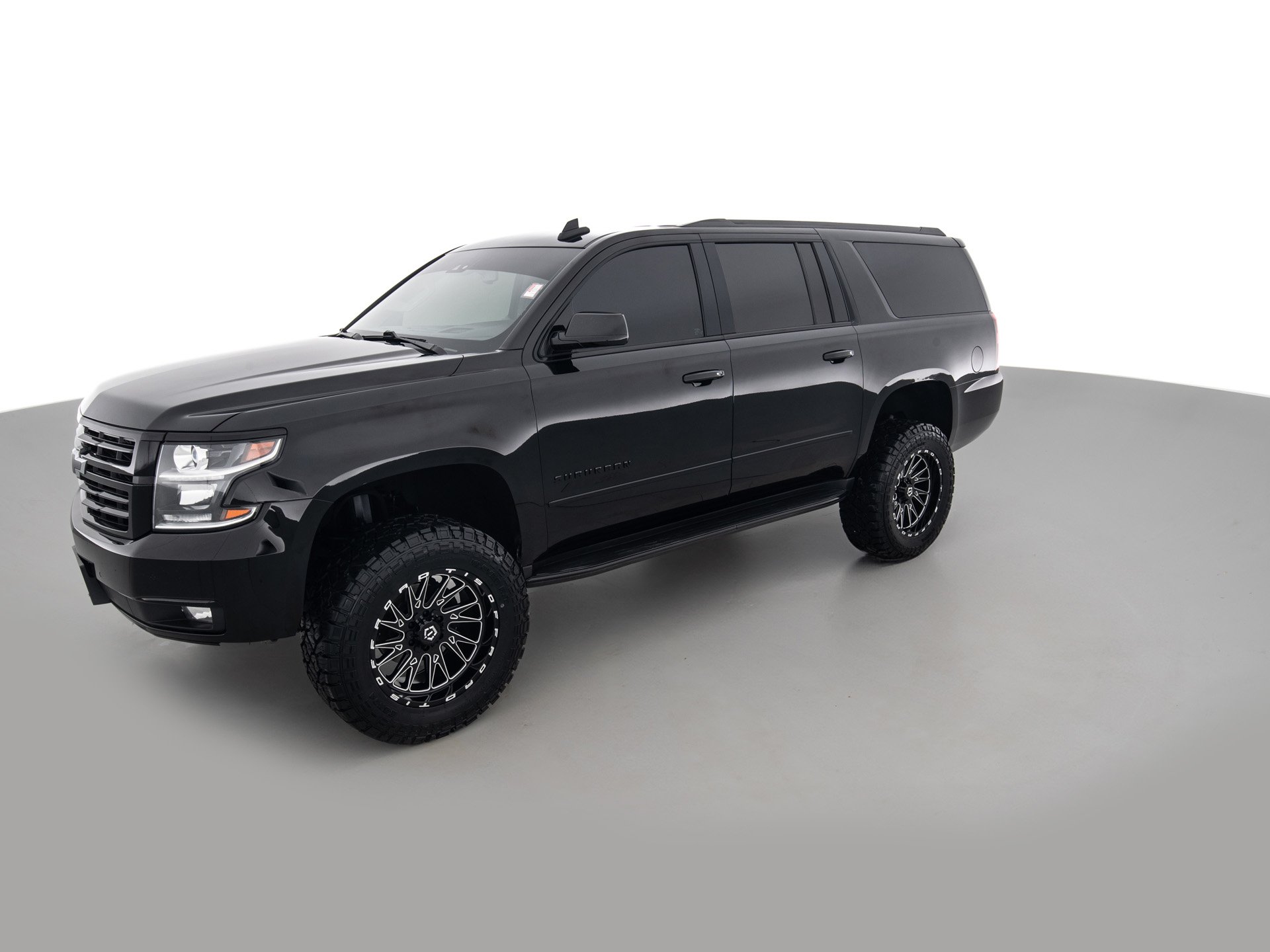 black chevrolet suburban prem 8