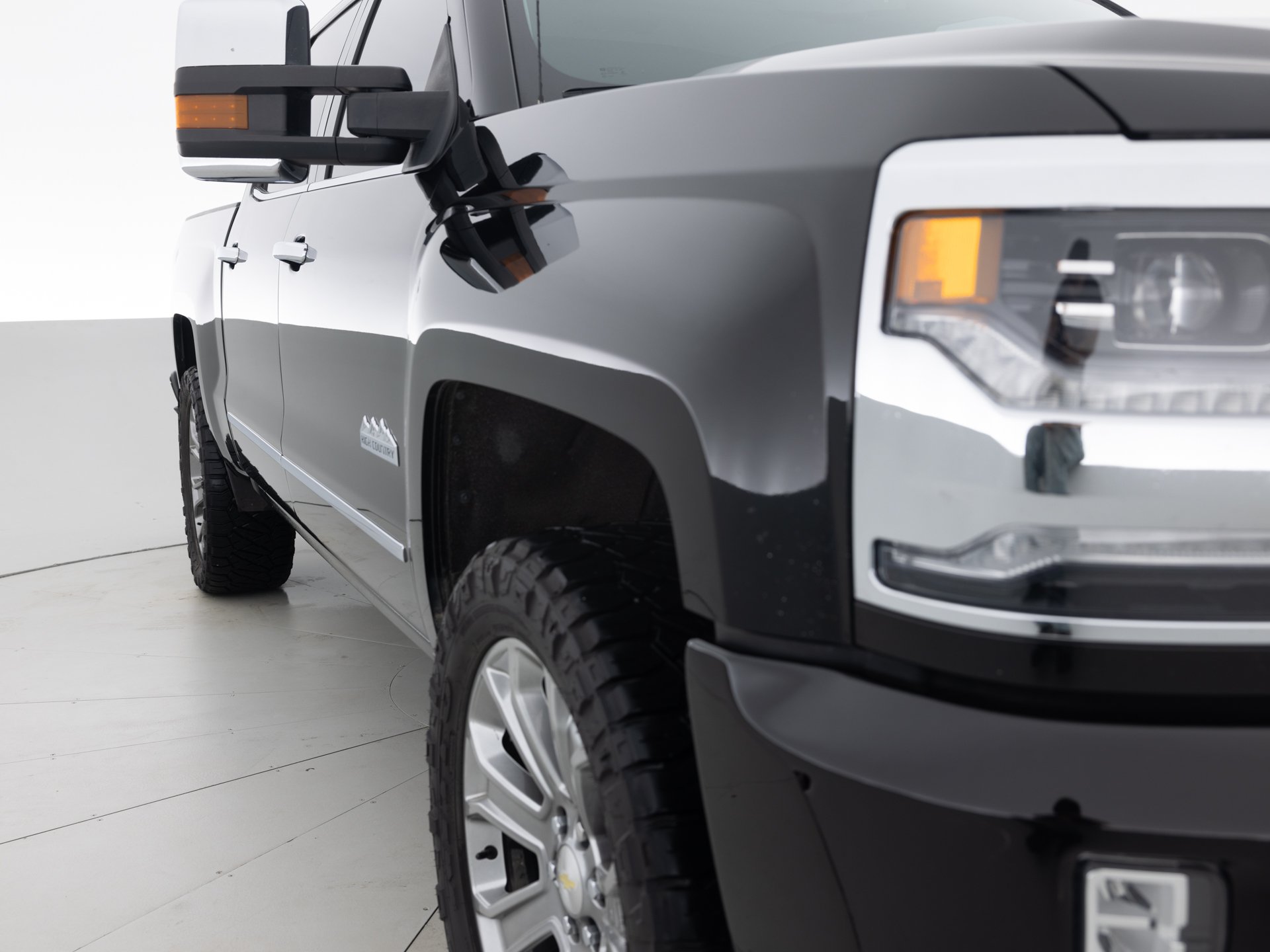 black chevy silverado high country 4
