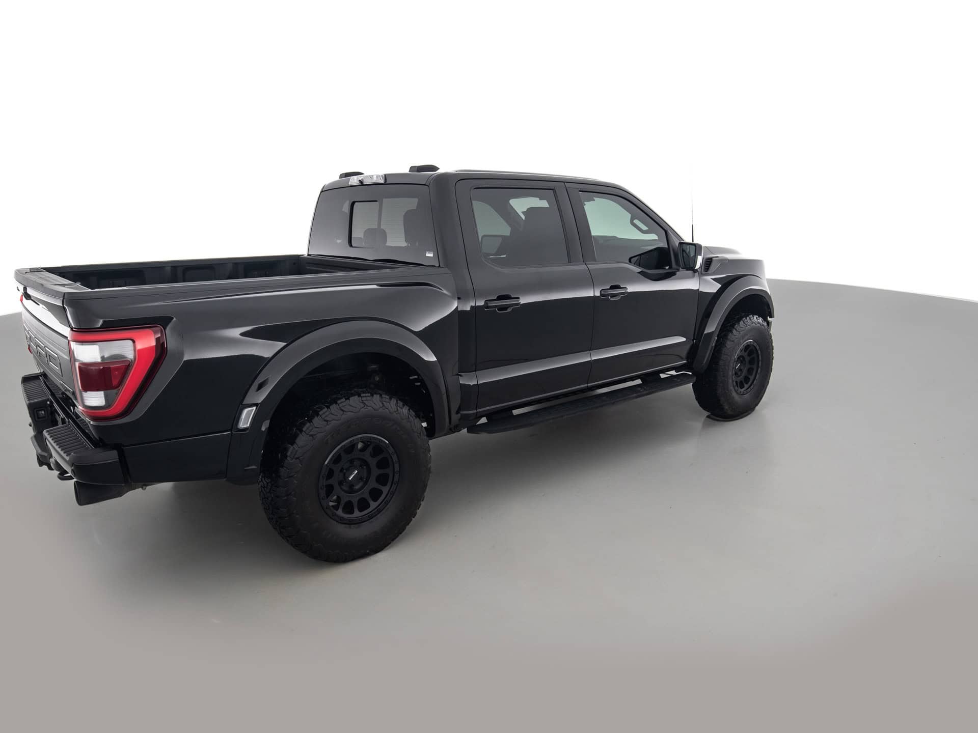 black ford f150 raptor 4