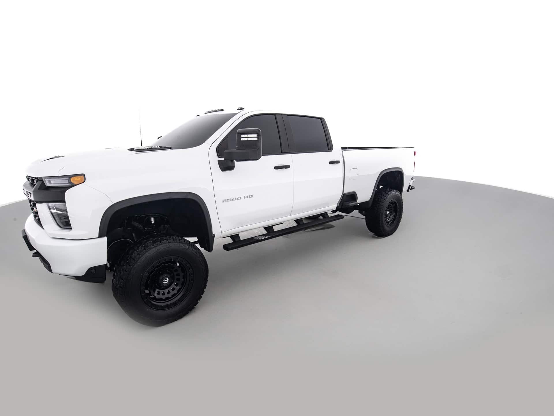 white chevrolet silverado 2500hd 8