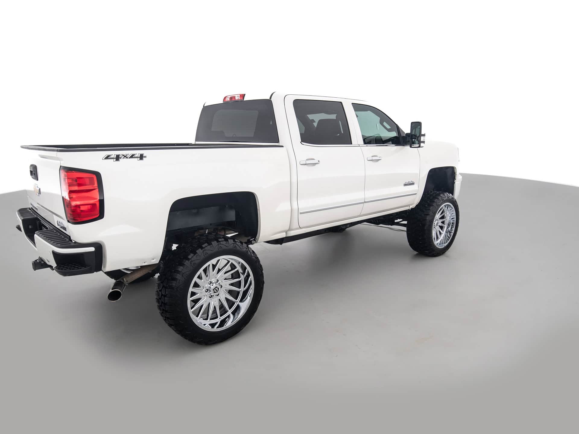white chevrolet silverado highcountry 4