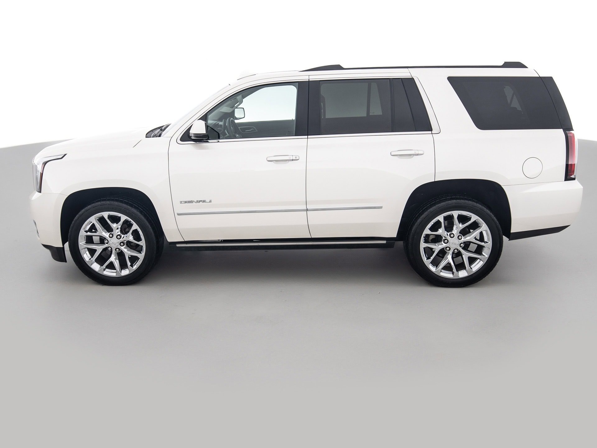 white gmc yukon denali 7