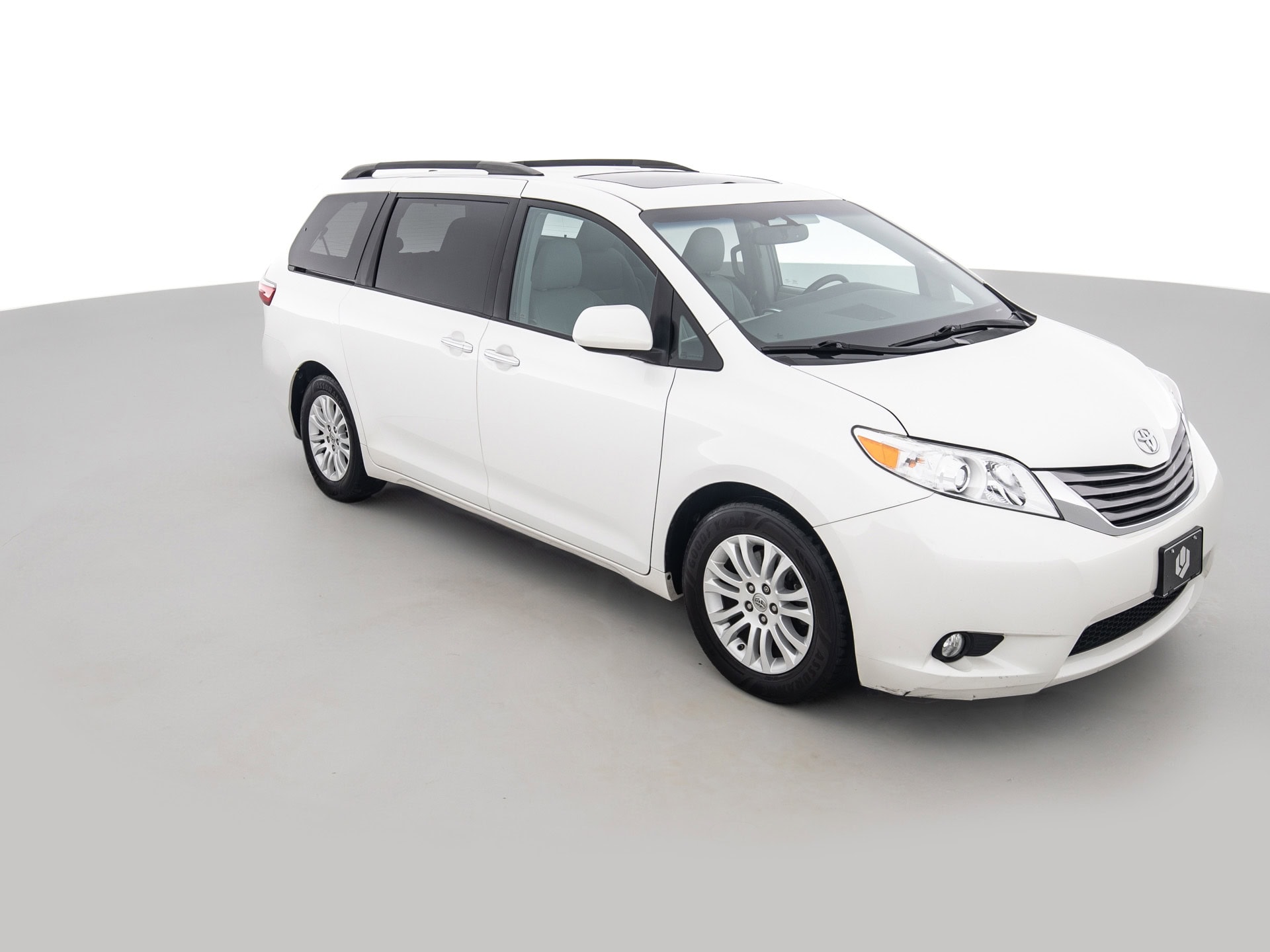 white totota sienna minivan 2
