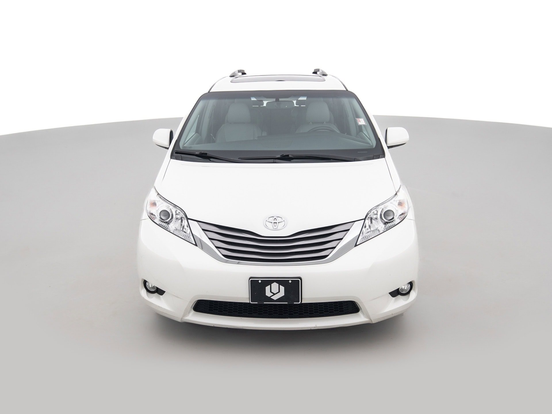 white totota sienna minivan