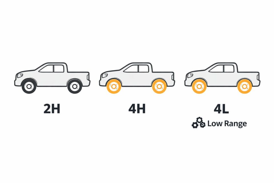 power distribution in 4x4 drive modes